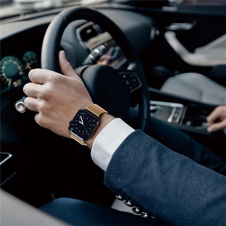 Image du produit Dux Ducis Milanese Pro Bracelet Apple Watch 42/44/45/49MM - Or (45 mm, 44 mm, 42 mm, 49 mm, Acier inoxydable)
