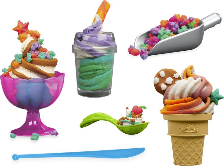 Actual product image Play-Doh Colourful Rainbow Ice Cream Maker