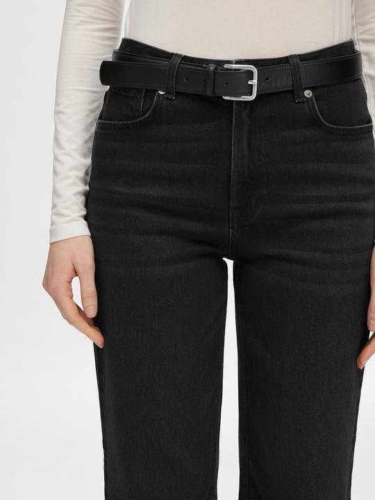 Produktbild Selected Femme Schwarze Wide Fit Jeans (25)
