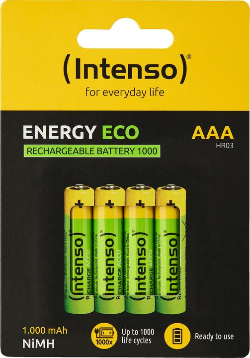 Produktbild Intenso Energy Eco (4 Stk., AAA, HR03, 1000 mAh)