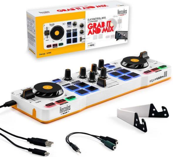 Actual product image Hercules DJ Control Mix Controller with headphones