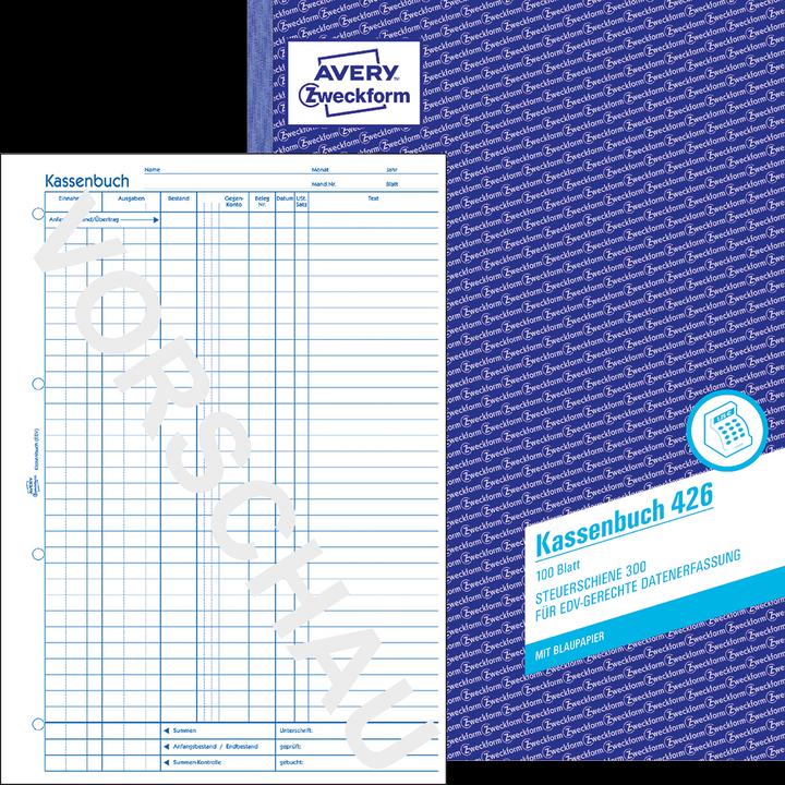 Produktbild Avery Kassenbuch (100 x)