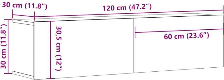Produktbild VidaXL Johanna (120 x 30 x 30 cm)