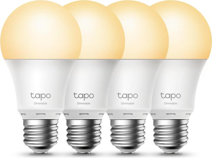 Produktbild TP-Link Tapo L510E (4-pack) (E27, 8.70 W, 806 lm, 4 x, F)