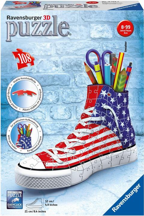 Actual product image Ravensburger 3D Puzzle-America Sneaker (108 pieces)