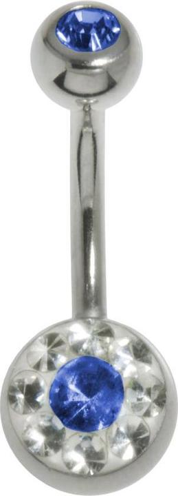Image du produit Bijouteria Piercing nombril (Acier chirurgical 316L, Résine époxy, Cristallin)