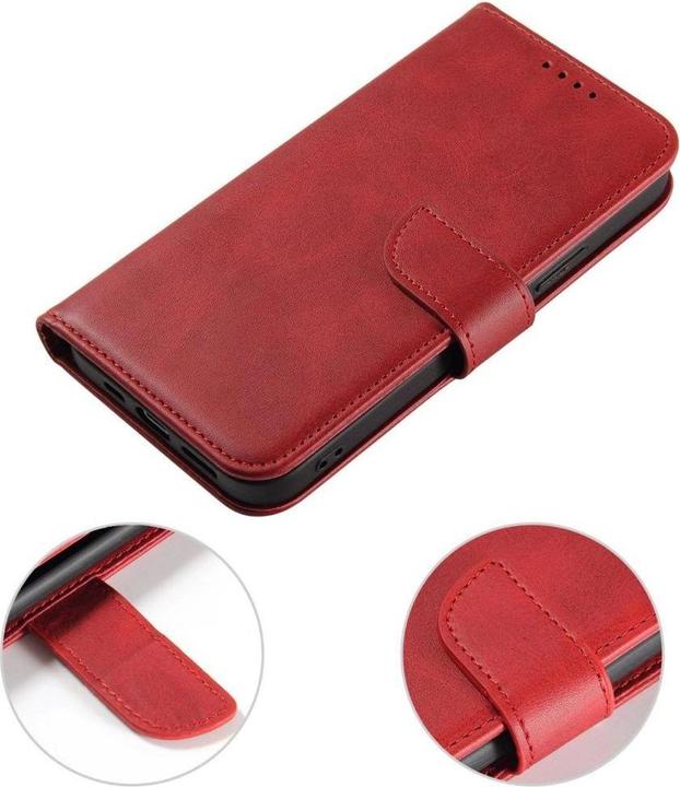 Actual product image Hurtel Back panel cover Magnet Case with flap for Samsung Galaxy A56 - red (Samsung Galaxy A56)