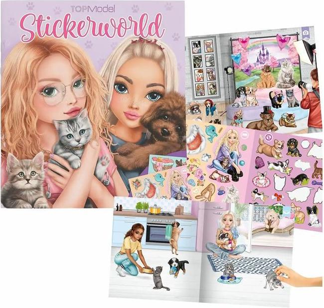 Actual product image Magni DEPESCHE TOPModel Stickerworld KITTY and DOGGY