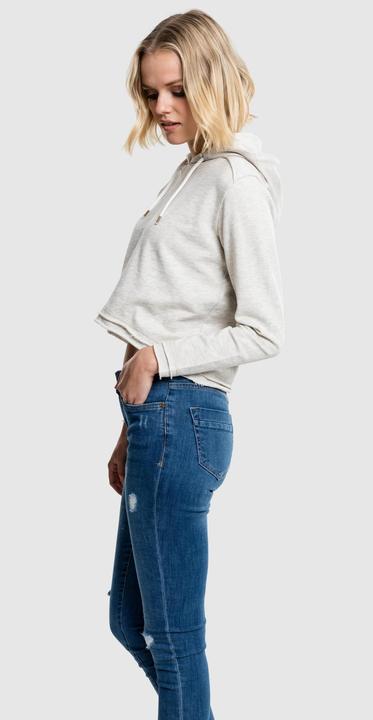 Immagine prodotto Urban Classics Felpa da donna con cappuccio in spugna ritagliata (XL)