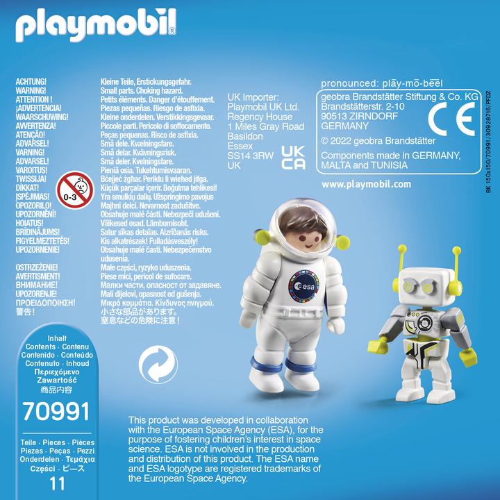 Produktbild Playmobil DuoPack ESA Astronaut und ROBert (70991, Playmobil Space)