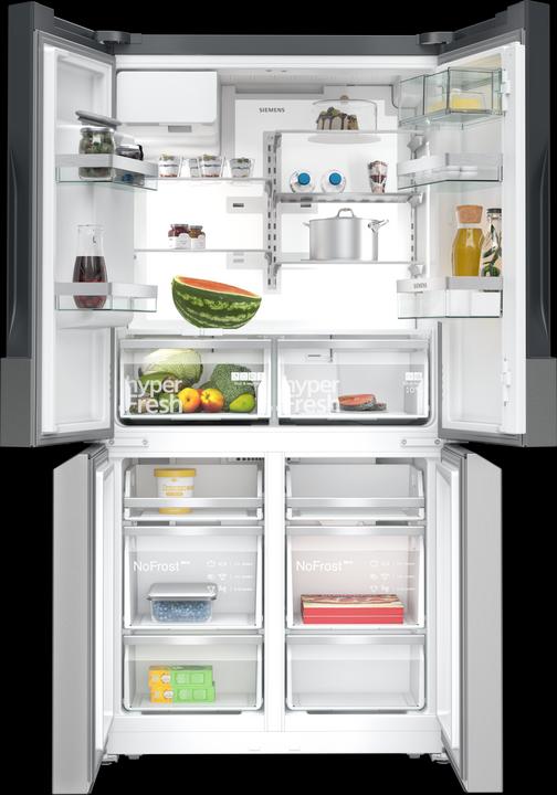 Actual product image Siemens iQ700, Kühl-Gefrier-Kombination, mehrtürig, 183 x 90.5 cm, Edelstahl antiFingerprint, KF96DPPEA (574 l)