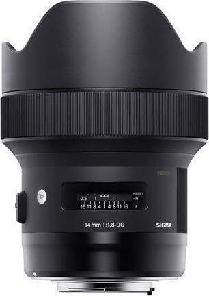 Immagine prodotto Sigma 14mm f/1,8 DG HSM ART, Sony E (Sony E, Full-frame, APS-C / DX)