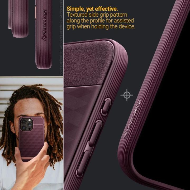 Produktbild Caseology Parallax MAG iPhone 15 Pro 6.1" Magsafe Burgundowy/Burgundy ACS06751 (Apple iPhone 15 Pro)
