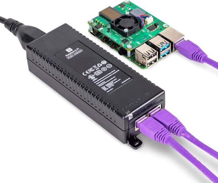 Actual product image Raspberry Pi PoE+ Injector (officiel)