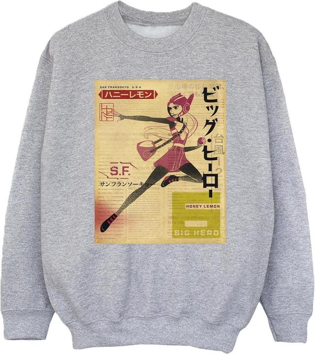 Disney Big Hero 6 Baymax Honey Lemon Newspaper Sweatshirt Mädchen