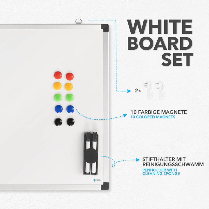 Produktbild Master of Boards Whiteboard-Set (60 x 90 cm)