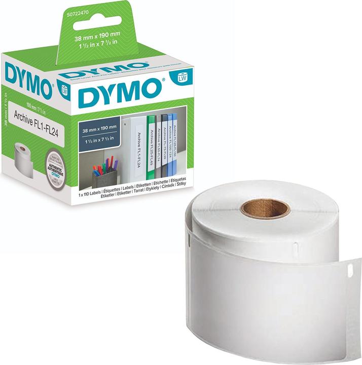 Productafbeelding Dymo S0722470 Mapetiketten smal