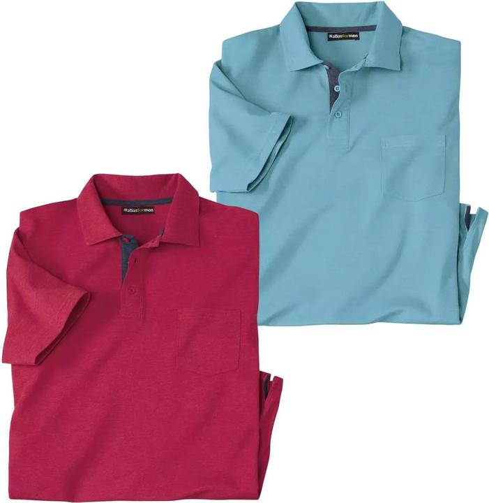 Produktbild Atlas For Men Poloshirt Leger(2erPack) (XXL)