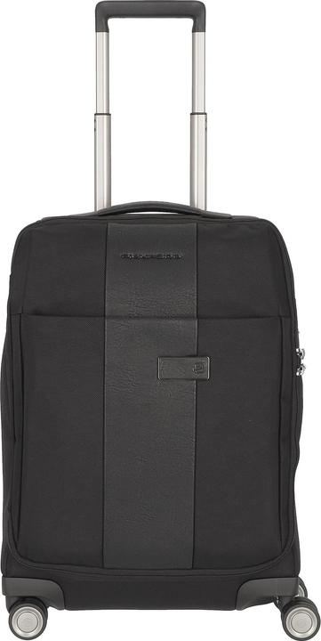 Actual product image Piquadro Brief 2, Cabin Textile Trolley, Black, 40.00 x 55.00 x 20.00 cm (40 l)