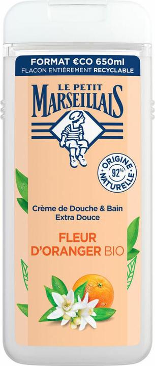 Immagine prodotto Le Petit Marseillais Crema doccia extra delicata ai fiori d'arancio bio 650ml (650 ml)