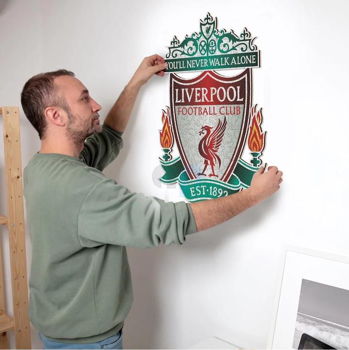 Actual product image Iconic Liverpool FC - Logo - Wooden Puzzle Size L (500 pieces) (500 pieces)