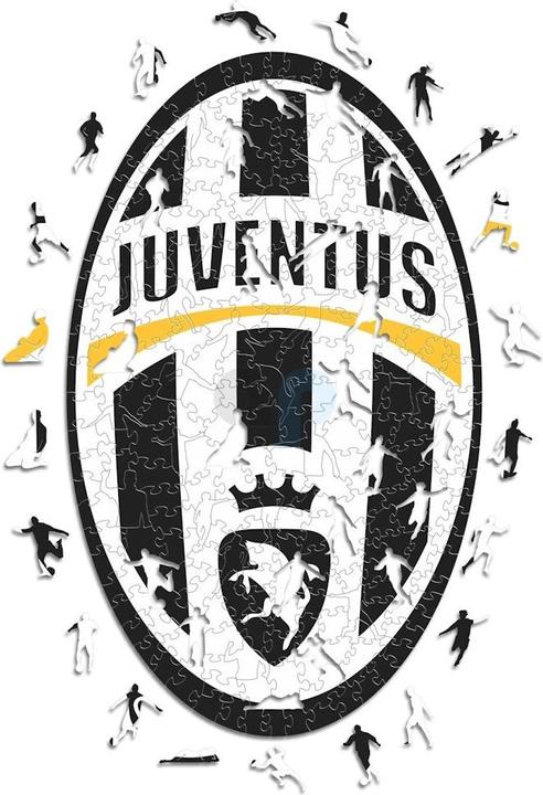 Iconic Juventus FC - Retro Logo - Holz Puzzle Grösse M (270 Teile) (270 Teile)