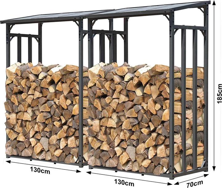 Produktbild Wiltec Toboli Kaminholzregal