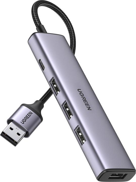 Produktbild Ugreen HUB USB CM473 1x USB-C + 4x USB-A 3.0 (UGR1320) (USB-C, 4 Ports)