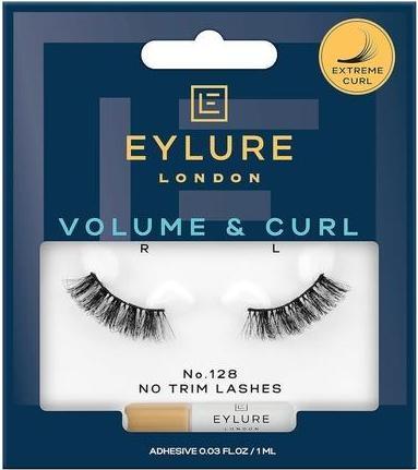 Actual product image Eylure Volume & Curl No. 128 False Lashes 3/4 Length (Artificial eyelashes)