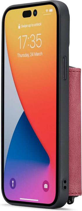 Actual product image Cover-Discount iPhone 14 Pro - Case with Credit Cards Case red (Apple iPhone 14 Pro)