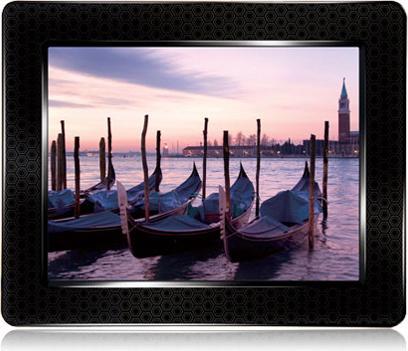 Produktbild Transcend PF830, 8" Photoframe, 2GB Memory, Wecker, Schwarz (8", 800 x 600 Pixel)