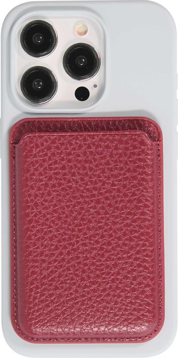 Produktbild PhoneLook MagSafe Magnetkartenhalter aus veganem Leder mit starken Magneten