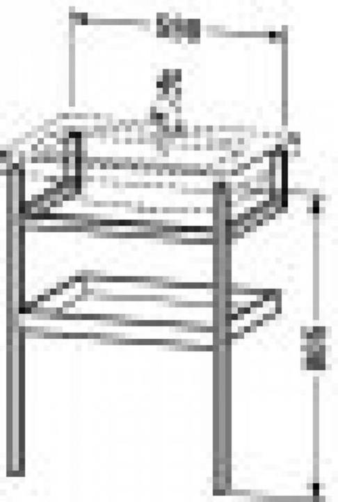 Actual product image Duravit Towel rail DURASTYLE 440x590mm w. drainer white matt/solid walnut