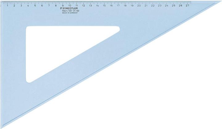 Image du produit Staedtler Triangle à dessin Mars, 45 degrés, hypoténuse : 320 mm en plexiglas, avec arête pour l'encre de (310 mm)