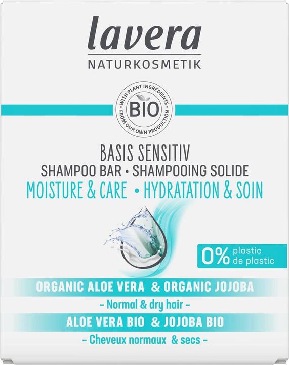 Lavera Festes Shampoo basis sensitiv Feuchtigkeit & Pflege 50 g (Festes Shampoo)