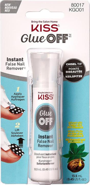 Immagine prodotto KISS Glue Off - Remover istantaneo per le unghie finte (Solvente per unghie, Trasparente)