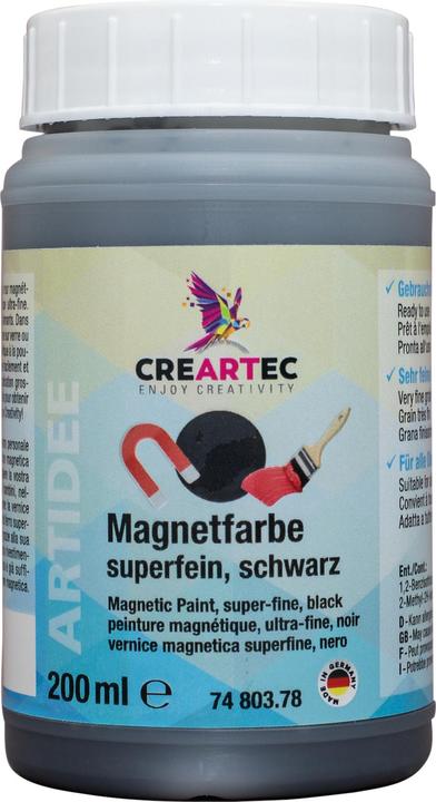 Produktbild Magnetfarbe superfein (Schwarz, 200 ml)