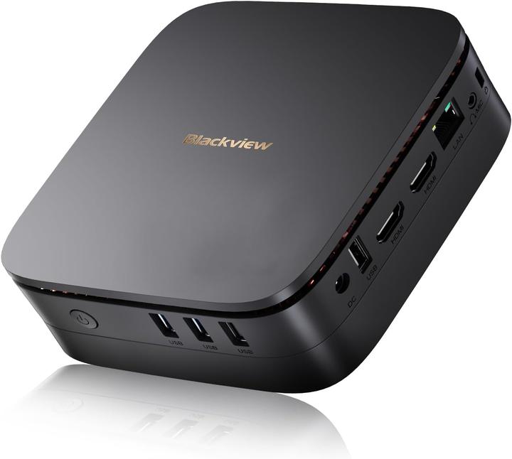 Produktbild Blackview Mini PC MP60 mit Intel Twin Lake N150, 16GB RAM, Windows 11 Pro, erweiterbarer SSD-Speicher (Intel N150, 16 GB, 512 GB)