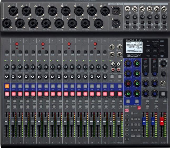 Image du produit Zoom LiveTrak L-20 (Studio et mixeur live)