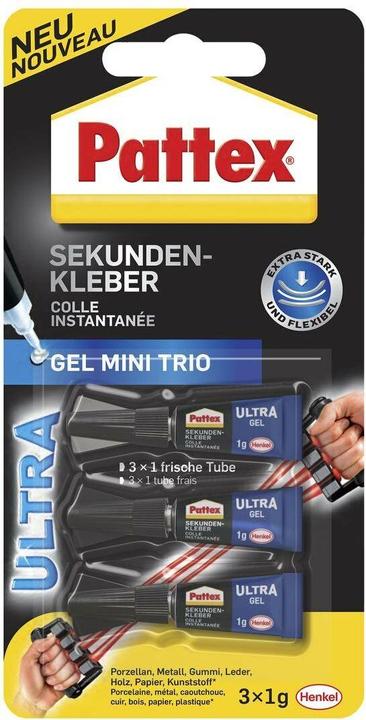Actual product image Pattex Ultra Gel Mini Trio (1 g)
