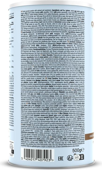 Nutritional values and ingredients QNT Protein Pancake (Chocolate, 1 pcs., 500 g)