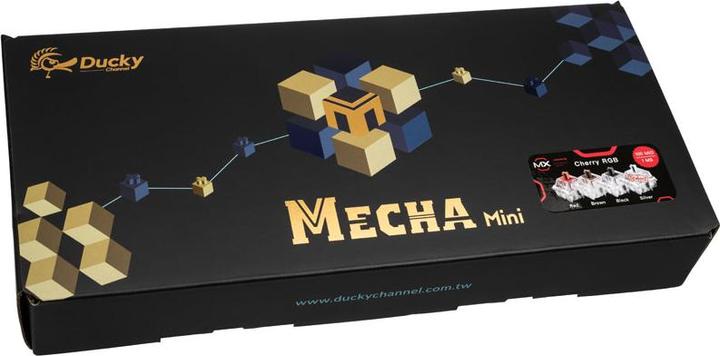 Immagine prodotto Ducky Tastiera meccanica Mecha Mini, PBT, MX Red, RGB, layout DE (DE, Cablato)