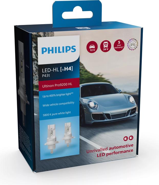 Image du produit Philips Ultinon Pro9200 HL 11342U92X2 Unvergleichliche LED-Lichtleistung für Fahrzeuge (H4)