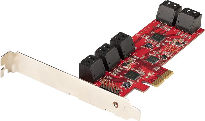 StarTech com Carte PCI Express SATA 10 ports - Carte Contrôleur PCIe SATA - 6Gbps - ASM1166 Non-Raid