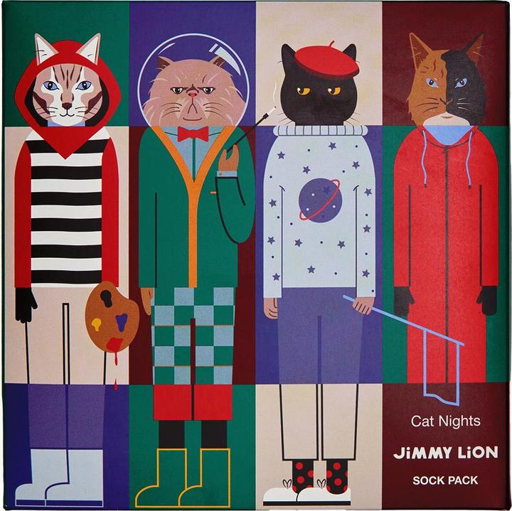 Immagine prodotto Jimmy Lion calzini cat nights (x4) (confezione da 4, 36, 40)