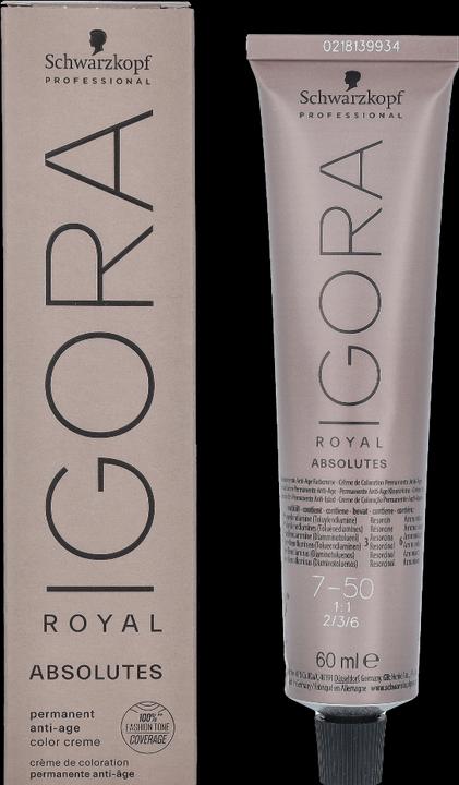 Image du produit Schwarzkopf Professional Igora Royal - 7-50 blond moyen doré naturel (Blond, Or)