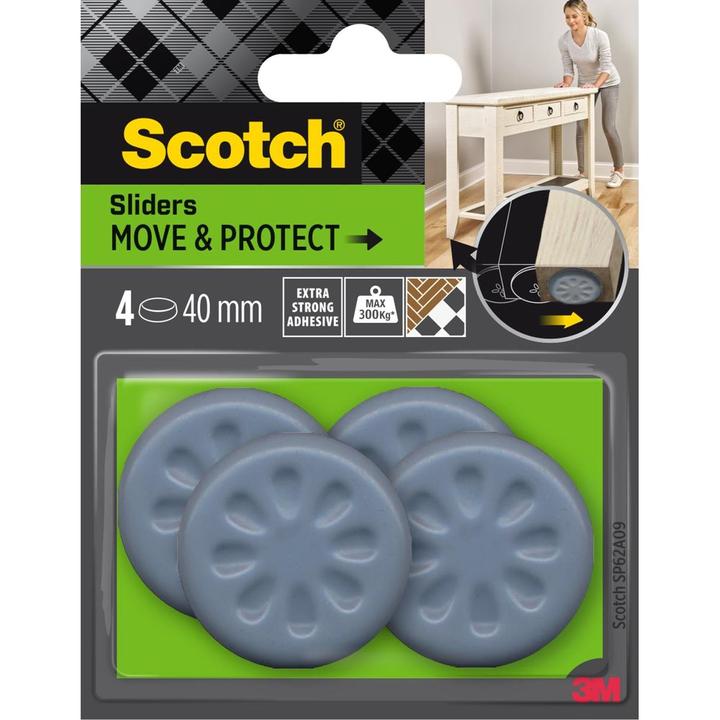 Actual product image Scotch Möbelgleiter (Plastic sliders, 4 Piece)