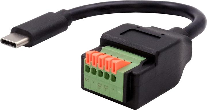 Image du produit Exsys Adaptateur USB-C Terminal Block (Bornier à 20 broches, 15 cm)