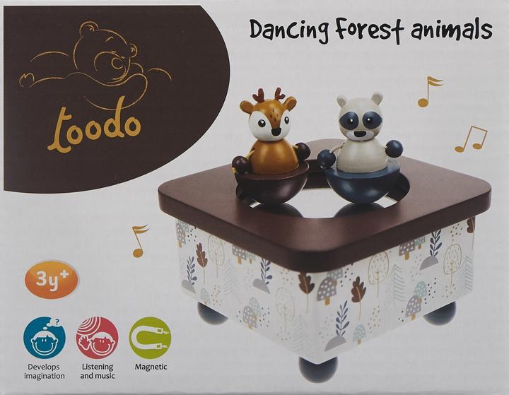 Image du produit idiS Boîte à musique raton laveur et cerf