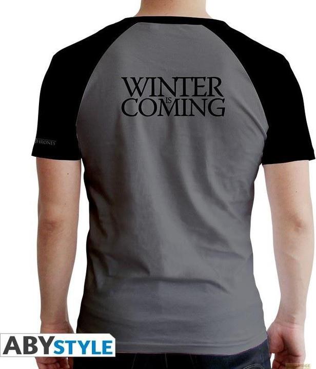Actual product image ABYstyle GAME OF THRONES - Tshirt Stark man SS grey black - premium (M)